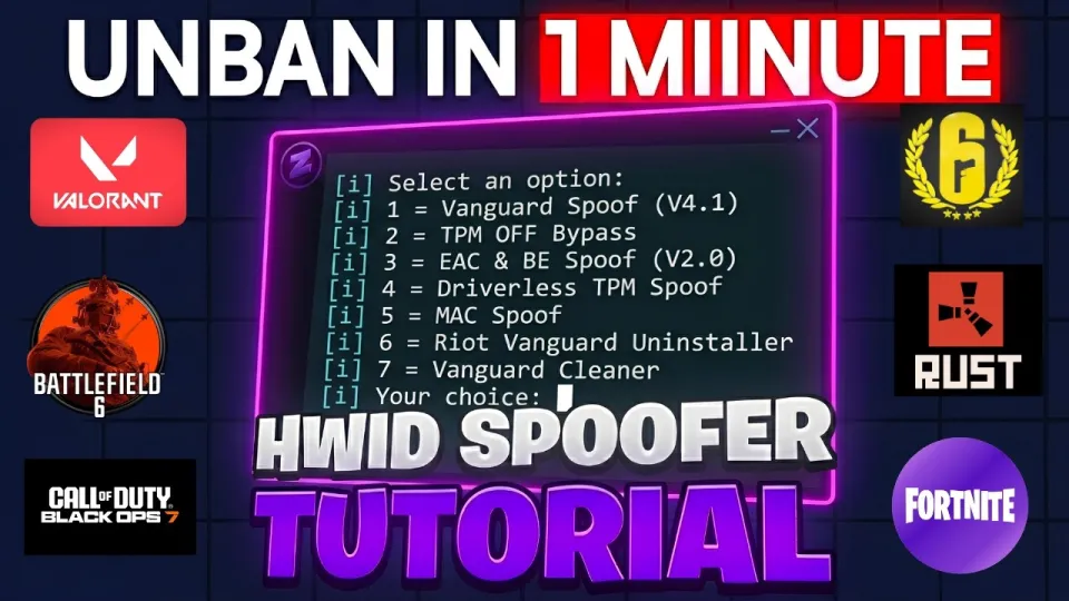 HWID Spoofer: How to Get Unbanned in Any Game Without Losing Files